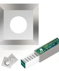 12mm Square Corner Carbide Inserts 4 Cutting Edges 35 Degree For Slab Flattening Router Bits Replacement Blade Pack Of 10 Tungsten Carbide HRA95