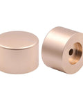 38 Mm Cnc Aluminum Volume Knob Feels Smooth As Butter To Turn For Hifi Amp Dac And Turntables in gold finish.