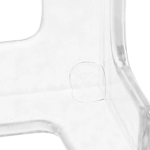 Close-up of a clear adhesive 16 Piece PVC Table Corner Protectors Adhesive Corner Guards For Furniture Edge Safety