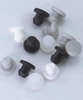 Silicone Rubber Hole Caps And O Ring Assortment Kit With Sizes 2.5 3 3.5 And 4mm, Solid T Type Sealing Plugs For Pipelines And Industrial Equipment, High Temp Resistance From Minus Forty To Two Hundred Fifty Degrees, Perfect For Food Processing, black and white