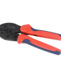 Heavy Duty Solar Crimping Tool Kit with red ergonomic non slip handle for 2.5 4 6 Mm2 solar cable connectors, 1000V DC, 30A rating