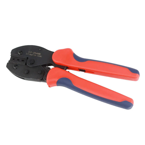 Heavy Duty Solar Crimping Tool Kit with red ergonomic non slip handle for 2.5 4 6 Mm2 solar cable connectors, 1000V DC, 30A rating