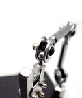 Close-up of clamp mechanism on Universal Welding Fixture With Third Hand Soldering Station Jewelry Clamp And Double Head Weld Jig Rebound
