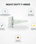 Five Pack 6 Inch Zinc Plated Heavy Duty T Hinge Set With Sponge For Cabinets And Doors Soft Close Cabinet Hinges Durable Hinge