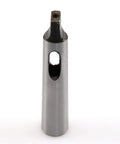 MT2 to MT3 Morse Taper Adapter Drill Sleeve for Lathe and Milling Machines, 112mm Length, front view of durable reduction spindle sleeve