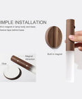 Handmade Walnut Wood Motion Sensor Night Light Two Pack Wireless LED Wall Sconces No Fuss Magnetic Mount Indoor Lighting