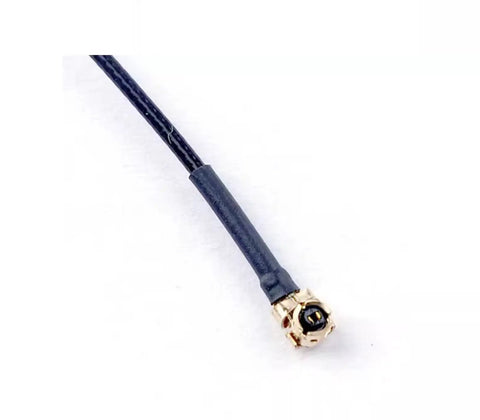 Close-up of RG113 cable end for 3 Pack 5.8G 2dBi Dipole UFL Omni FPV Antennas For Mobula7 Mobula7 HD 1S Mobula8 drones.