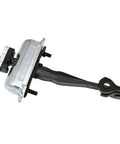 Front Door Check Arm Stop Hinge Strap Replacement for Ford Explorer 2011-2019 shown from side view, metal and black finish.