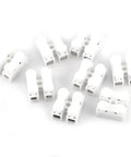100 Pack 2 Pin Quick Wire Connectors With Spring Clamp Terminals For Fast Easy Wiring 5A Capacity Push In Screw Terminal Block