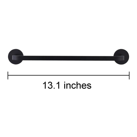 Magnetic Towel Bar for Fridge and Kitchen, Heavy Duty Towel Holder With 2 Super Strong Magnets, 13.1 inches, Black 1 Pack