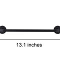 2 Pack Magnetic Towel Bar For Fridge And Kitchen, 13.1-inch black aluminum bar with four magnets, for metal surfaces in kitchen and laundry