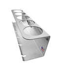 Pneumatic Tool Holder And Aerosol Rack Combo Wall Mount For Garage And Trailer Holds Five Cans With Six Slots Made In USA Air Tool Organizer.
