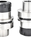No Drama HSK63F Collet Chuck For CNC Woodworking Machines, precision clamping system with steel grip and smooth operation.