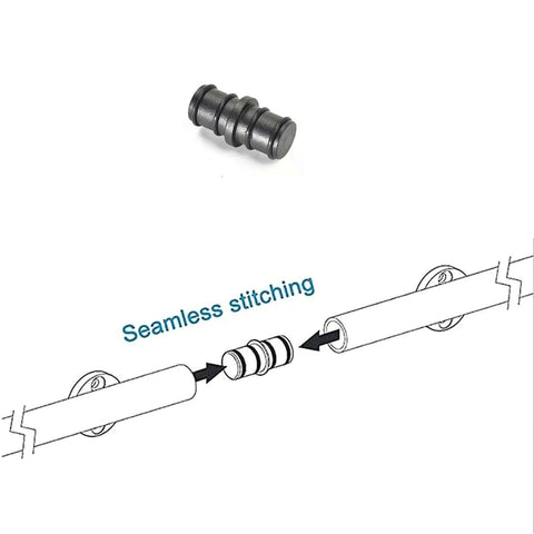 Seamless stitching connector for Retractable Sliding Ladder Hardware Kit With Solid Wood Ladder For Barn Doors, Loft And Library Track System