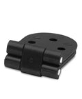 Close-up view of Badass Black Butler Tray Hinges Heavy Duty Folding Flip Top Hardware For Cabinet And Dresser Fix, premium steel.