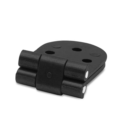 Close-up view of Badass Black Butler Tray Hinges Heavy Duty Folding Flip Top Hardware For Cabinet And Dresser Fix, premium steel.