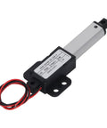 Mini Electric Linear Actuator Delivering Knockout Fifty Newtons Of Thrust With Slick Forty Millimeter Stroke close-up with wires visible