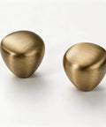 Two Six Pack Slick French Antique Brass Teardrop Drawer Knobs, Zinc Alloy, suitable for cabinets and dressers upgrades.
