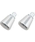 Two Pack Aluminum Spring Loaded Plunger Pins With Knob Heavy Duty Mechanical Catch For Quick Release In Cabinets Doors Toolboxes And DIY Projects, polished silver finish.