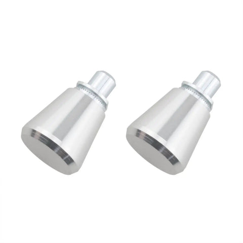 Two Pack Aluminum Spring Loaded Plunger Pins With Knob Heavy Duty Mechanical Catch For Quick Release In Cabinets Doors Toolboxes And DIY Projects, polished silver finish.