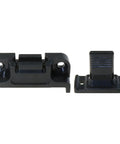 5 Pack Quick Release Black Plastic Panel Connectors for Furniture, Detachable Panel Fasteners, front view