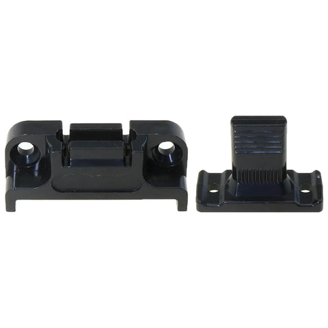 5 Pack Quick Release Black Plastic Panel Connectors for Furniture, Detachable Panel Fasteners, front view