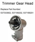 Precise Meshing Metal Bevel Gear Head For Trimmers 537333802 close-up, showing rust-resistant metal gear body