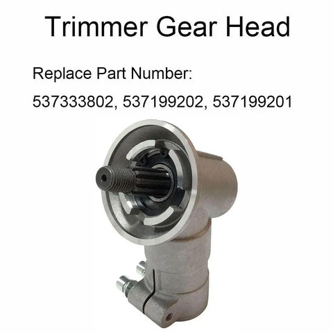Precise Meshing Metal Bevel Gear Head For Trimmers 537333802 close-up, showing rust-resistant metal gear body