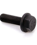 Beefy M10 Flanged Washer Head Hex Bolts 35mm Long Full Thread Set Of 10 10.9 Grade Alloy Steel Black Oxide Finish GB5789 Hex Drive