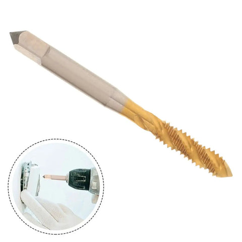 Pro Grade Thread Tap Drill Bit Set 1/4-20 High Speed Steel Titanium Coated Spiral Point Tap For Fast, Reliable Threading, Lightweight And Portable For Professionals And DIY Enthusiasts, HSS tap bit