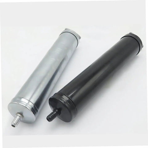 500cc Pump Hand Oil Transfer Extractor, Lightweight Manual Fluid Siphon For Cars, Lawn Equipment And Liquids, Silver Plating Style, All Purpose Fluid Pump For Oil, Water, Diesel And More, Easy Grip And Durable Build, silver and black tubes