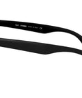 Side view of Unisex Wayfarer Liteforce Square Sunglasses Black And Dark Green 52mm Ultra Lightweight Durable Frame For Everyday Use.