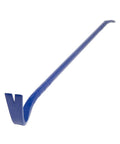 Heavy Duty 42 Inch Steel Wrecking Bar With Rounded 90 Degree End, Nail Pullers, Tri-Lobe Grip For Comfort, Beveled Prying Tips