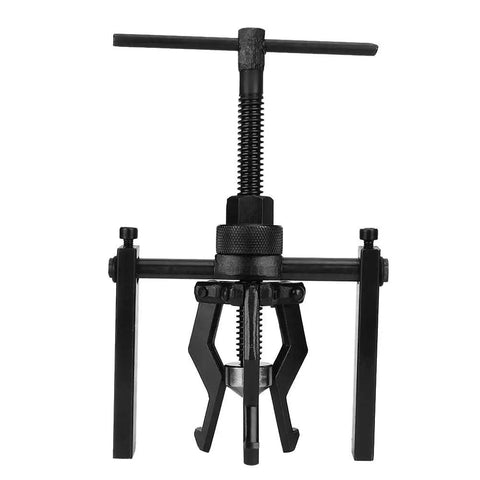 Thinking Process: 3 jaw bearing puller kit, black steel, 8.66 inch T-handle tool for flywheel and bearing removal