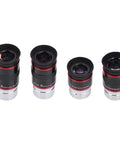 Ultra Wide Angle Long Eye Relief Eyepiece Kit For Telescopes 1.25 Inch 68 Degree Field Of View Four Piece Set 6mm 9mm 15mm 20mm
