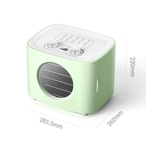 Electric Food Dehydrator Stainless Steel Beef Jerky Maker And Vegetable Dryer With 360 Circulating Air Automatic Cooling in green color