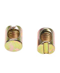 Barrel Nuts And Cross Dowel Bolts Kit For Furniture Heavy Duty 50 Pcs M8 Slotted Nuts 8x12x15mm Zinc Plated Carbon Steel Connectors