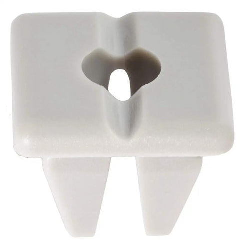 Dang Solid Gray Nylon Bumper Screw Grommets And Heavy Duty Push Pin Retainer Fastener Kit Compatible With Hyundai Kia Accent Tucson Veloster Optima 2013 2009 close-up view of a gray nylon push pin fastener.