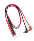 Ultimate 3 In 1 Soldering Power Supply Set With Hot Air Gun And Iron for BGA Rework Station test leads with red and black wires.