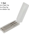 Kick Ass M6 X 1 Metric Hand Tap Set For Steel And Aluminum Jobs. High Grade M2 Alloy Steel Crafted For Burr Free Threads And Pro Grade Precision Cuts Every Single Time. Durable, Tough, And Ready To Work Hard On Your Next Mechanical Repair Project. 3-piece tap set in case