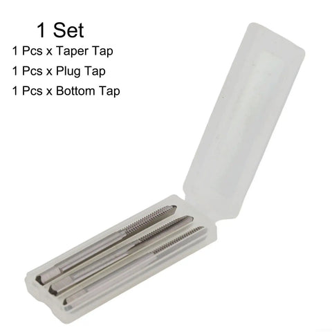 Kick Ass M6 X 1 Metric Hand Tap Set For Steel And Aluminum Jobs. High Grade M2 Alloy Steel Crafted For Burr Free Threads And Pro Grade Precision Cuts Every Single Time. Durable, Tough, And Ready To Work Hard On Your Next Mechanical Repair Project. 3-piece tap set in case
