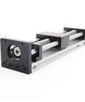 Close-up of Sliding Table Z Axis Stage With 100-300mm Travel, MGR16 16mm Linear Rail, SFU1605 Ball Screw for CNC systems.