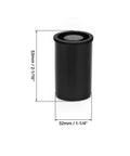 Film Canisters With Lids 50 Pack 8 Oz Plastic Camera Reel Containers For Film Developing Crafts Science Projects And Everyday Storage Black