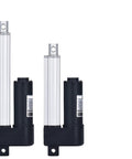 Built Like A Tank Dc 24V Electric Linear Actuator Handles 1000N Push At 800Mm Stroke Smoothly For Garage Openers close-up view of dual actuators