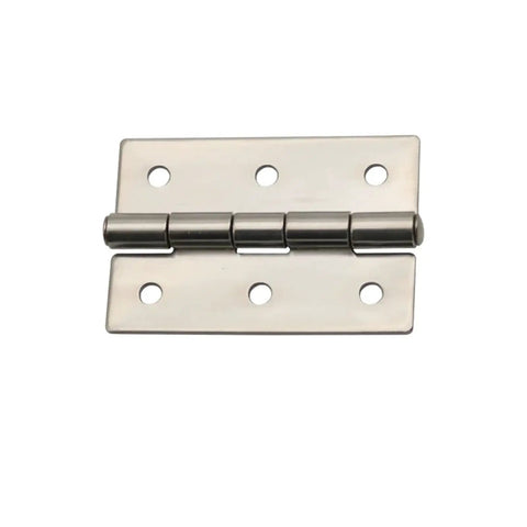 Heavy Duty 304 Stainless Steel Folding Hinges For Cabinet Doors 180 Degree Wide Swing, flat design for smooth motion.