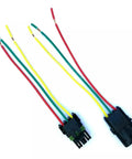 Heavy Duty 14 Awg Weather Pack Connector Kit With 6 Inch Pre Wired Sealed Wires For Tough Car Audio Install And Reliable Connections You Can Trust To Stay Dry Outside. 3-pin connectors with 6-inch red, yellow, and green wires