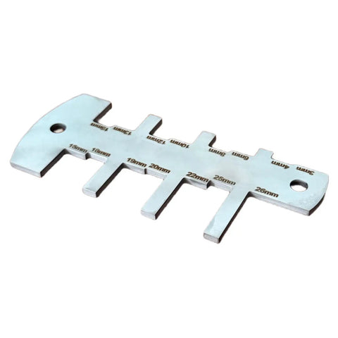 Pro Grade Stainless Steel Height Gauge For Woodworking And Router Depth Measurement From 3 To 26 mm with multiple slots