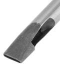 Close-up of a 2Mm Leather Oval Hole Punch Kit blade, part of a 9 Piece Carbon Steel Hollow Punch Set for leatherwork and crafts.