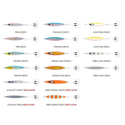 Various angles of Top Shelf Offshore Saltwater Jig 5 Oz Hot Pink Metal Lure For Big Game Fish Japanese Slow Jigging Design.