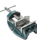 Versatile Drill Press Vise With 4 Inch Jaw Width And 4 Inch Max Jaw Opening Continuous Nut Heavy Duty Cast Iron Frame